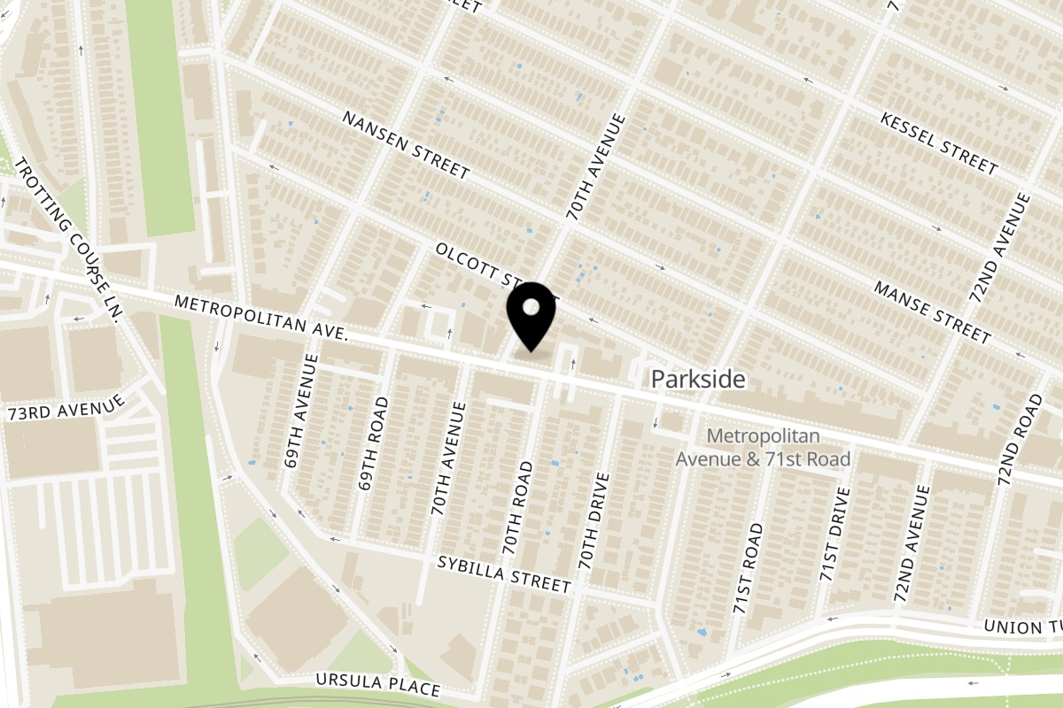 Map showing the location of Don Pollo Don Pollo Metropolitan on 100-05 Metropolitan Ave in Forest Hills