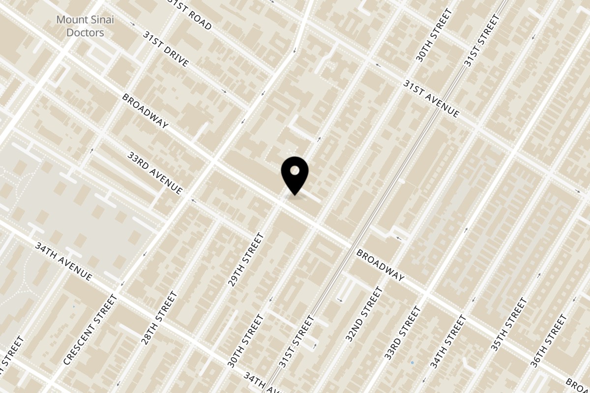Map showing the location of Don Pollo Don Pollo Astoria on 29-03 Broadway in Astoria